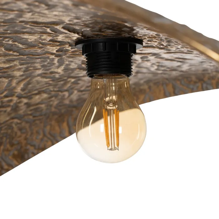 Lustră aurie organică|Iluminat contemporan sofisticat [6]