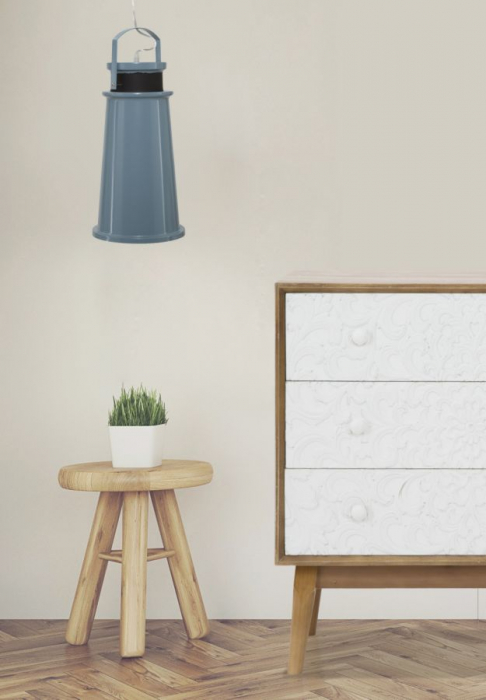 Lustra metalica minimalista bleo Maine 19x44 - CreativDeco.ro [6]
