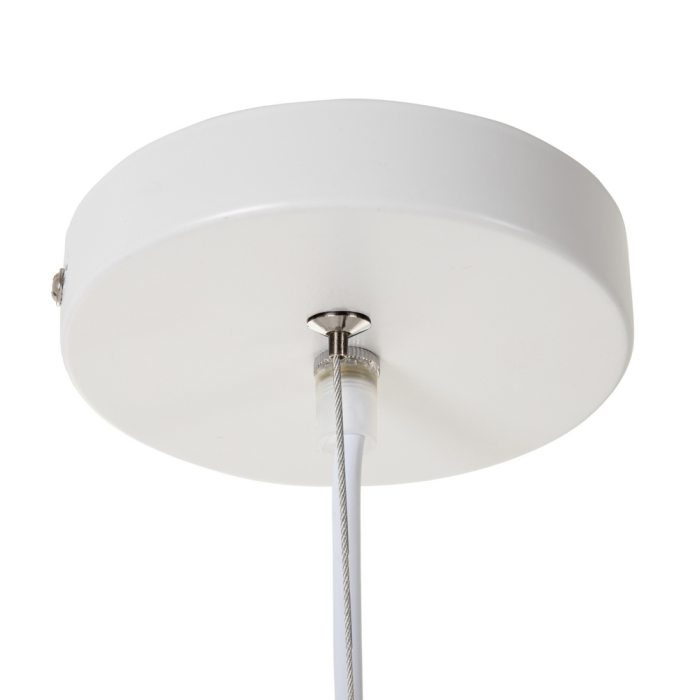 Lustra mica alba din aluminiu rotunjita [7]