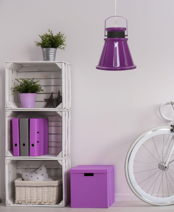 Candelabru mov minimalist CreativDeco [7]