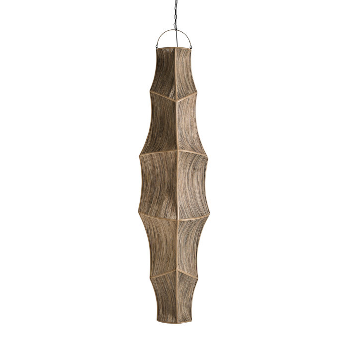 Lustră sculpturală din fibră naturală bej Akemi [2]