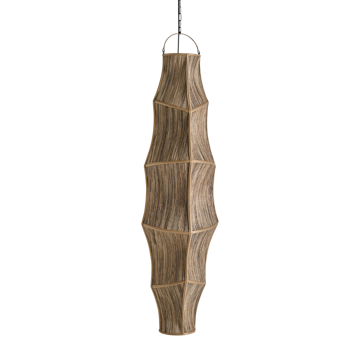 Lustră sculpturală din fibră naturală bej Nami [2]