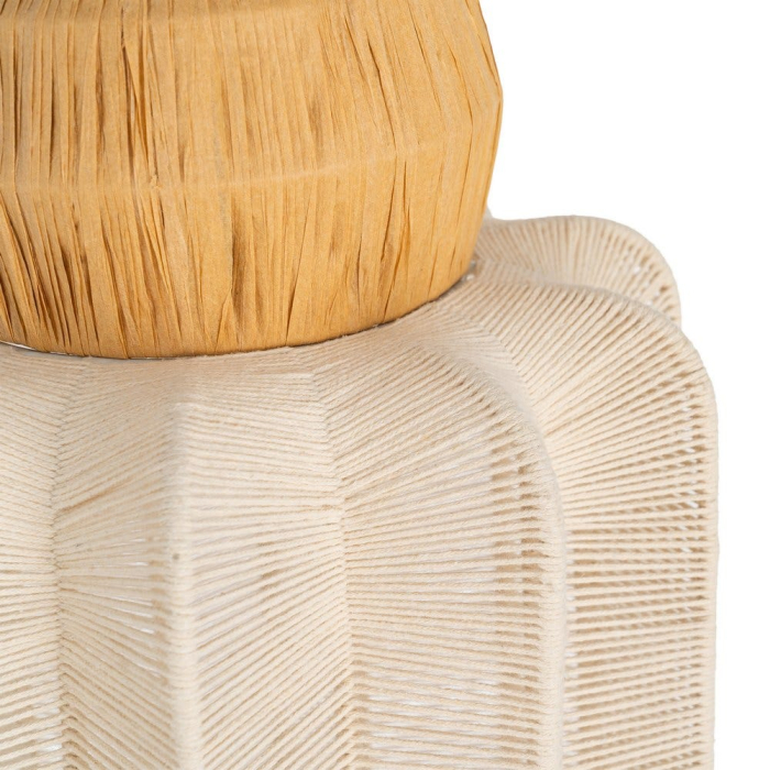 Lustră suspendată alb-natural decorativă [2]