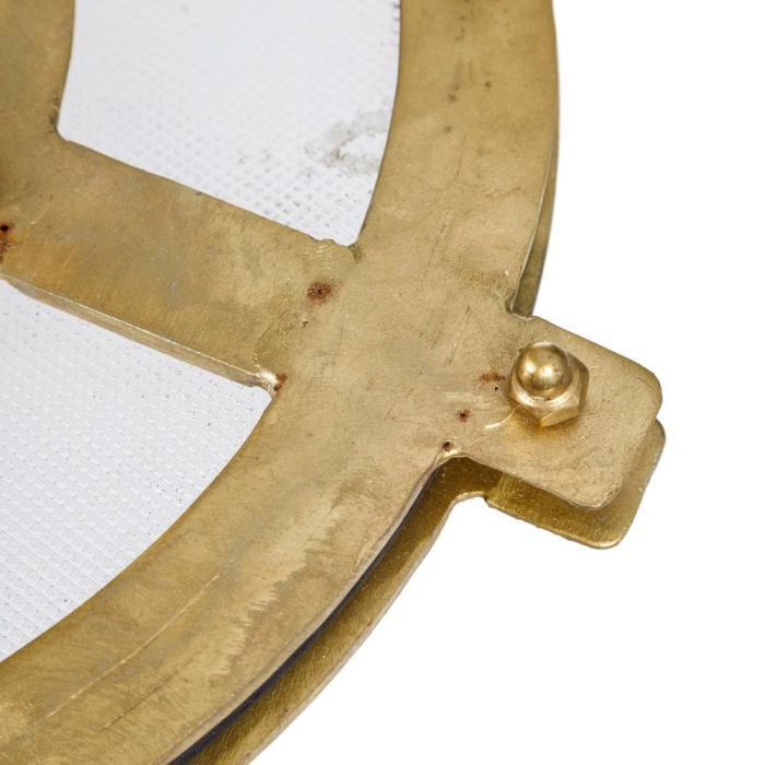 Lustra suspendata metal bronz si sticla design industrial [5]