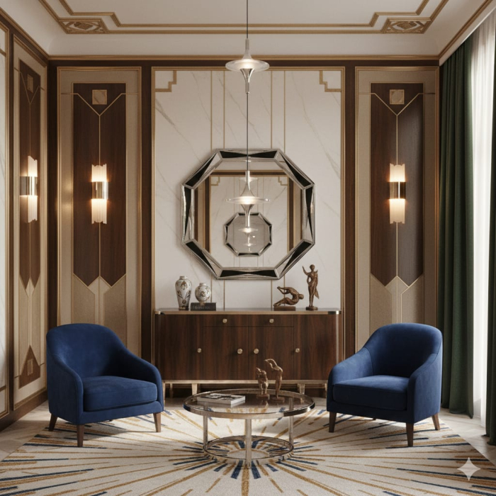 Lustră suspendată verticală din cristal transparent cu structură metalică argintie. [2]