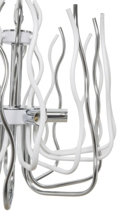 Lustra Wisconsin, metal, alb argintiu - CreativDeco.ro [5]