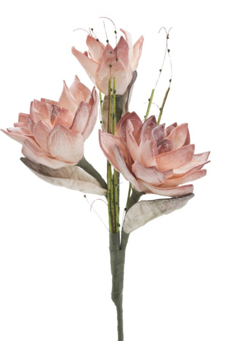 Magnolia artificiala portocalie CreativDeco - Flori de lux pentru decor elegant [2]