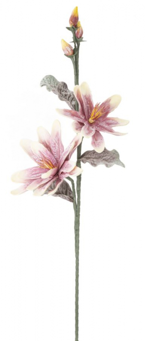 Magnolia mov cu boboci CreativDeco - Flori artificiale luxoase pentru birou [1]