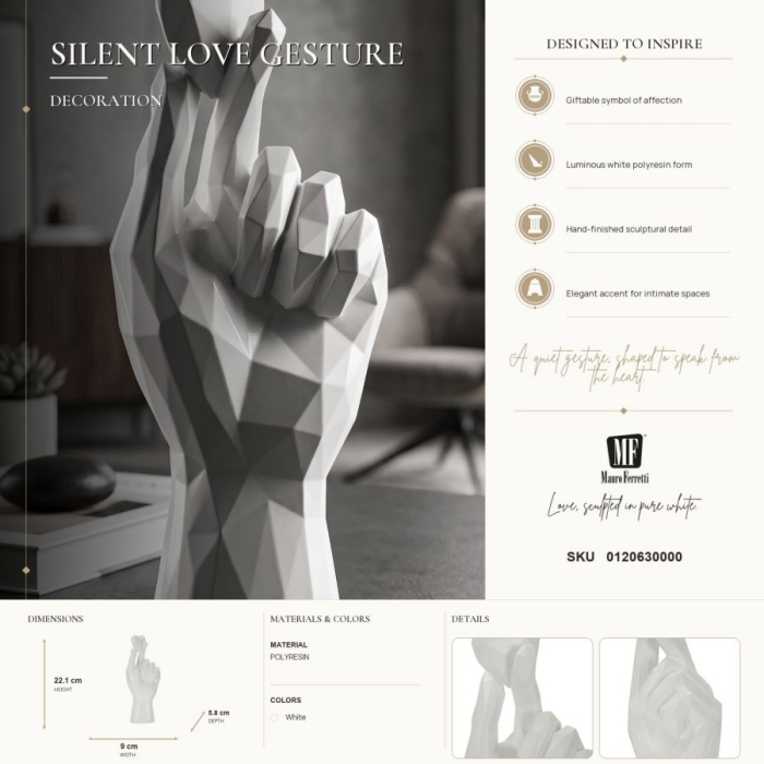 Mână decorativă minimalistă cu degete încrucișate [6]