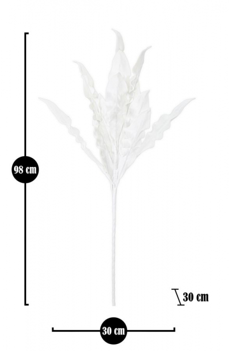 Manunchi frunze albe Aloe CreativDeco - Decor minimalist elegant [6]