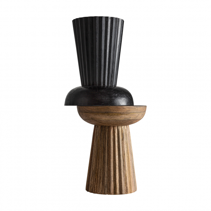 Masa auxiliara Art Deco mango negru|Mese accent [6]