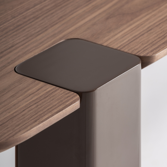 Masă auxiliară chocolate 52 cm cu blat stejar [3]