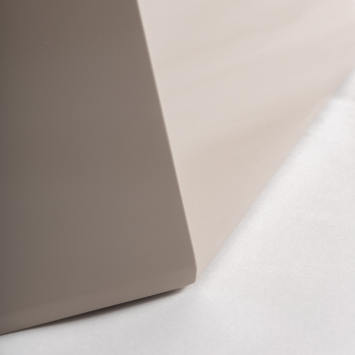 Masă auxiliară crem fațetată 65 cm MDF [2]