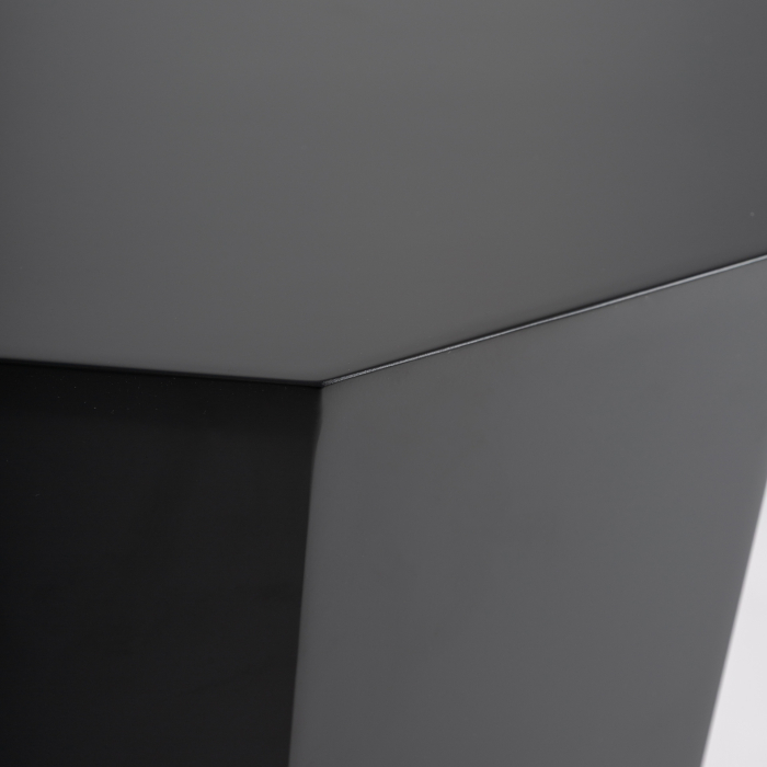 Masă auxiliară neagră fațetată 40 cm MDF [5]