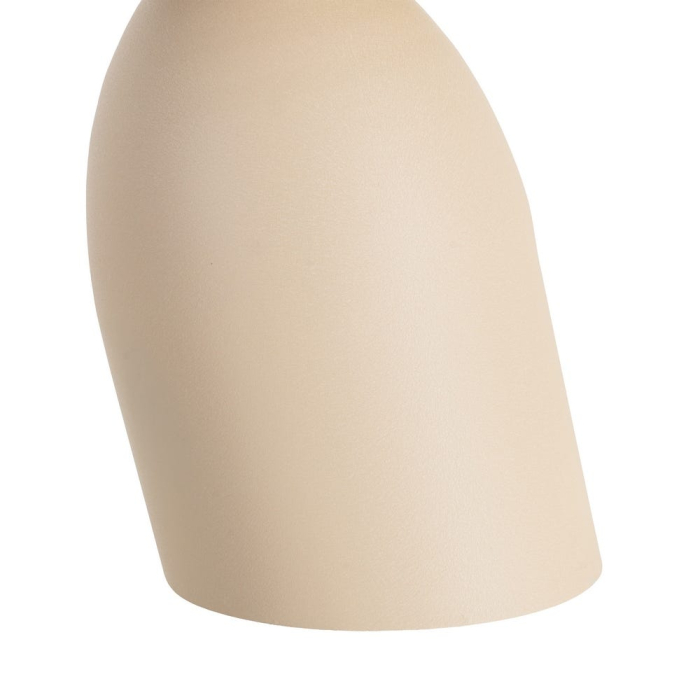 Masă auxiliară sculpturală din oțel bej cu bază înclinată [4]