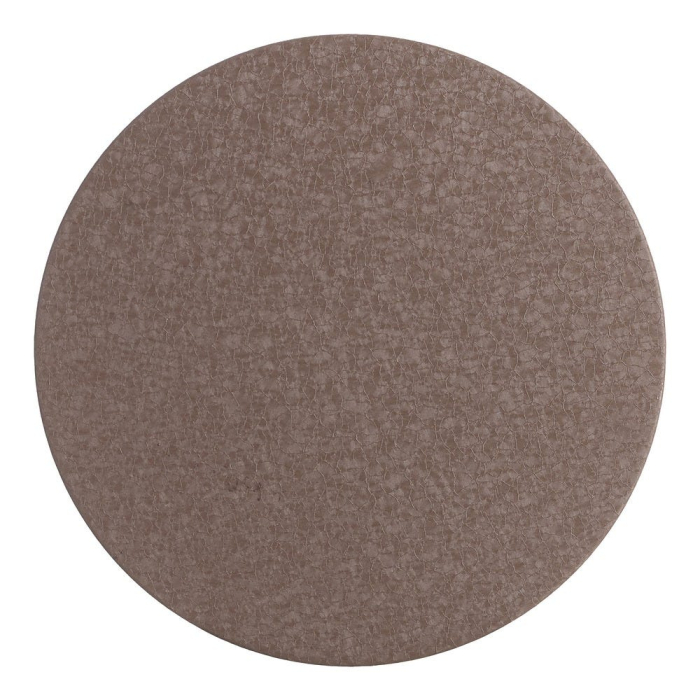 Masă auxiliară sculpturală din oțel cu corp sferic și finisaj maro [8]