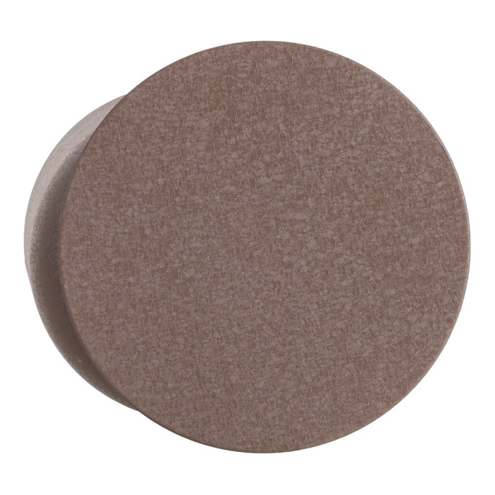 Masă auxiliară sculpturală din oțel cu finisaj maro [8]