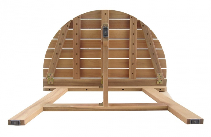 Masă Nina pliabilă perete – lemn acacia semicircular balcon [5]