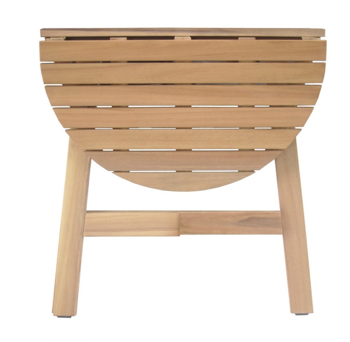 Masă Nina pliabilă perete – lemn acacia semicircular balcon [2]