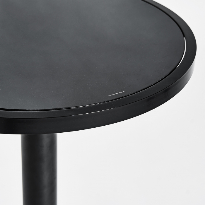 Masa bar sticla neagra si argintie|Mese bar moderne elegante [3]