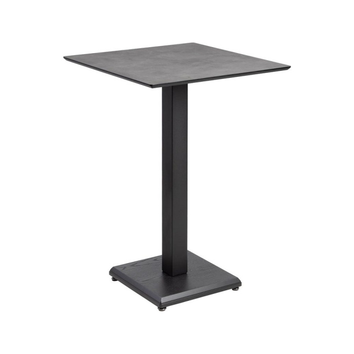 Măsuță înaltă pătrată antracit din MDF și metal [2]