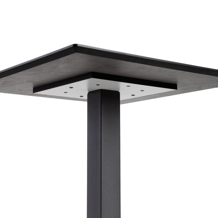 Măsuță înaltă pătrată antracit din MDF și metal [5]