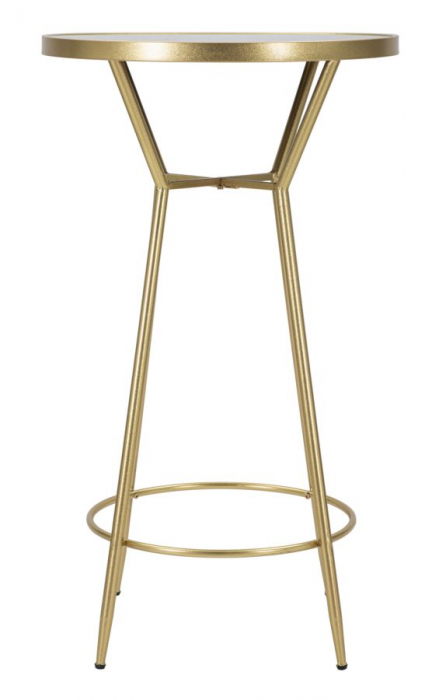 Masa bar rotunda blat oglinda aspect glamour CreativDeco [2]