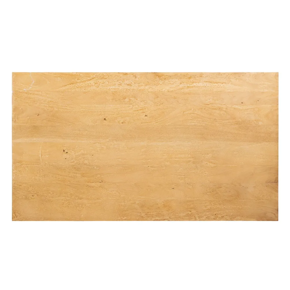 Masa Bucatarie 6 Persoane Lemn Acacia Metal Negru - CreativDeco.ro [6]
