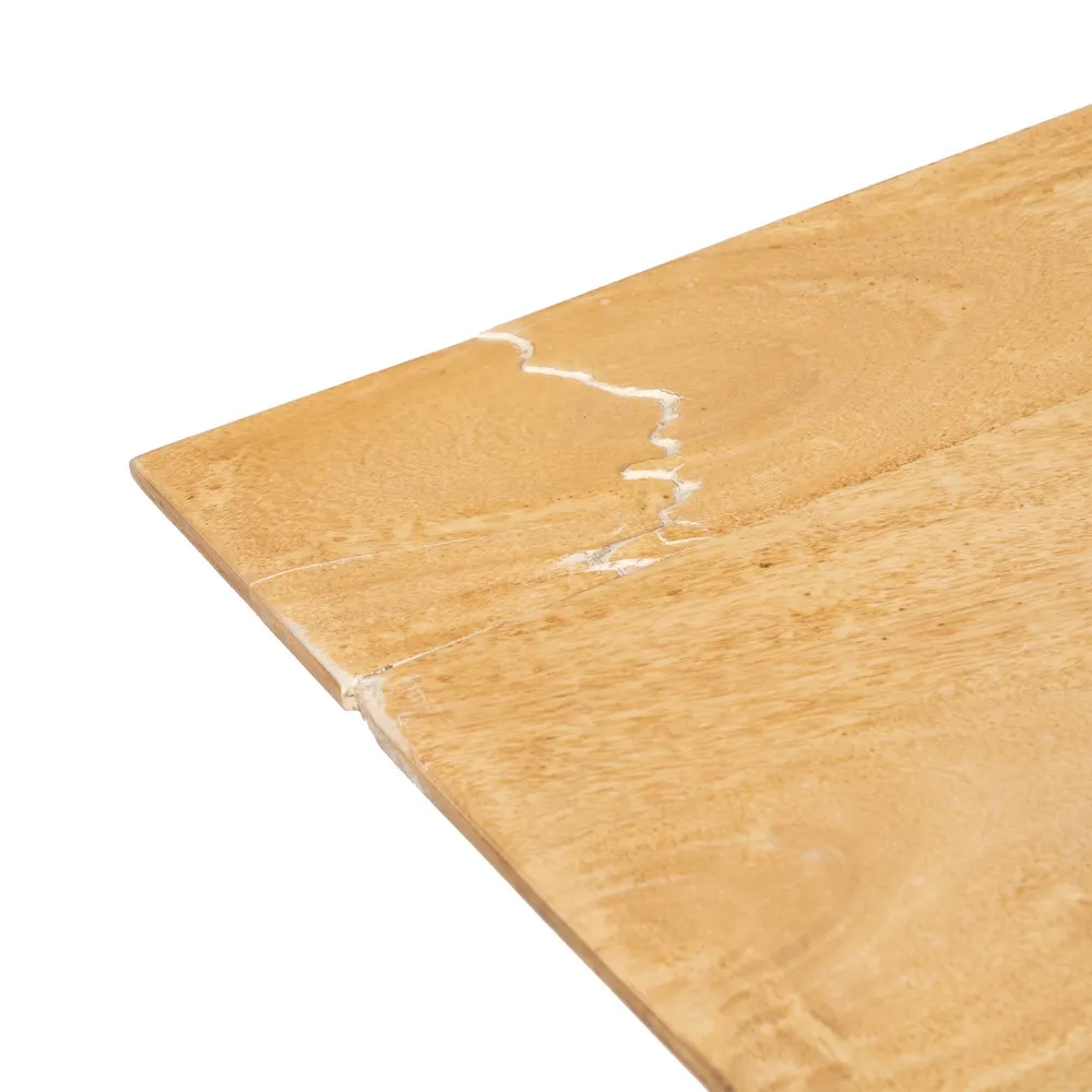 Masa Bucatarie 6 Persoane Lemn Acacia Metal Negru - CreativDeco.ro [4]