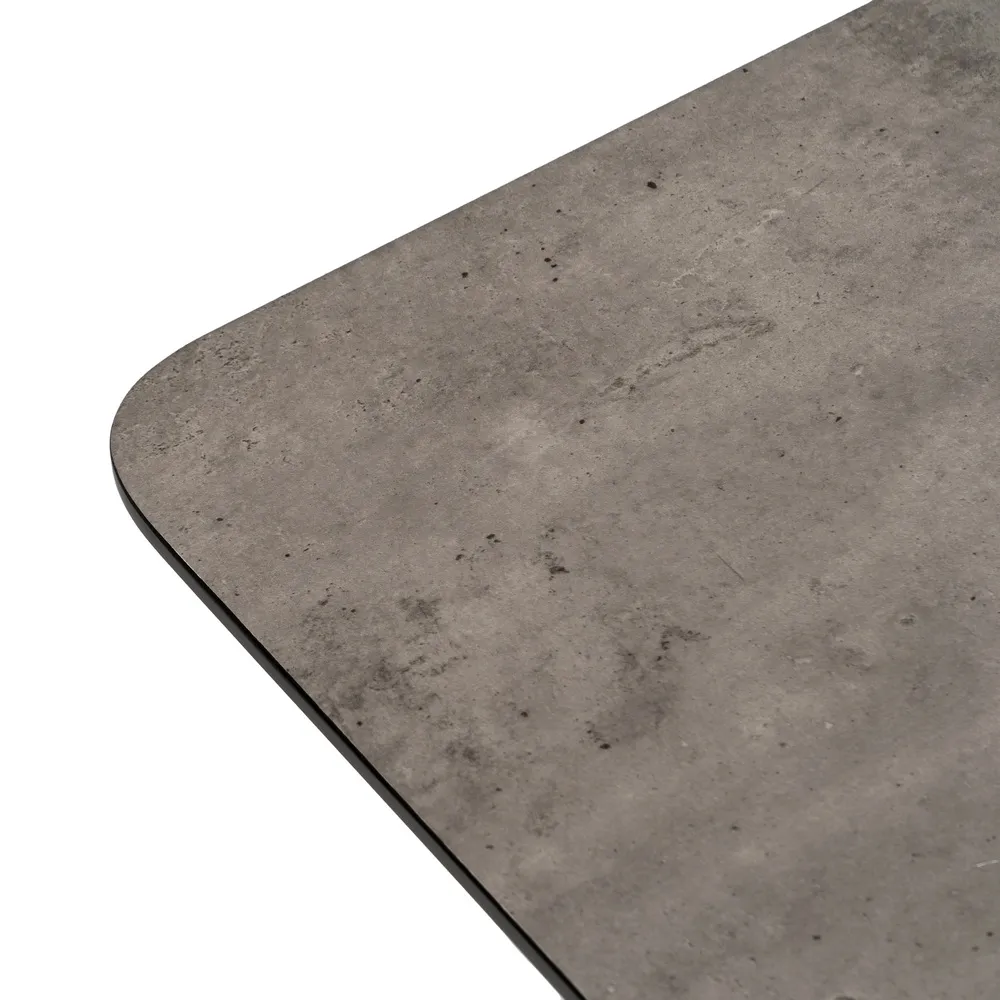 Masa Bucatarie Extensibila MDF Gri, Metal Negru - CreativDeco.ro [5]