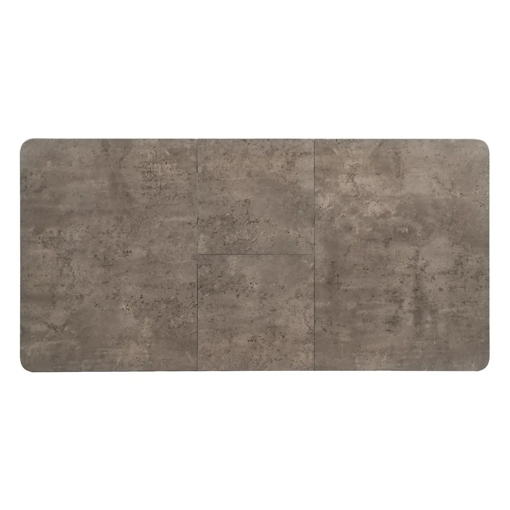 Masa Bucatarie Extensibila MDF Gri, Metal Negru - CreativDeco.ro [12]