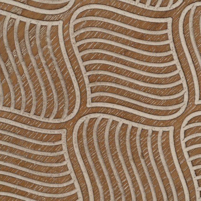 masa rotunda lemn pin cadru metalic gravura decor nordic [4]