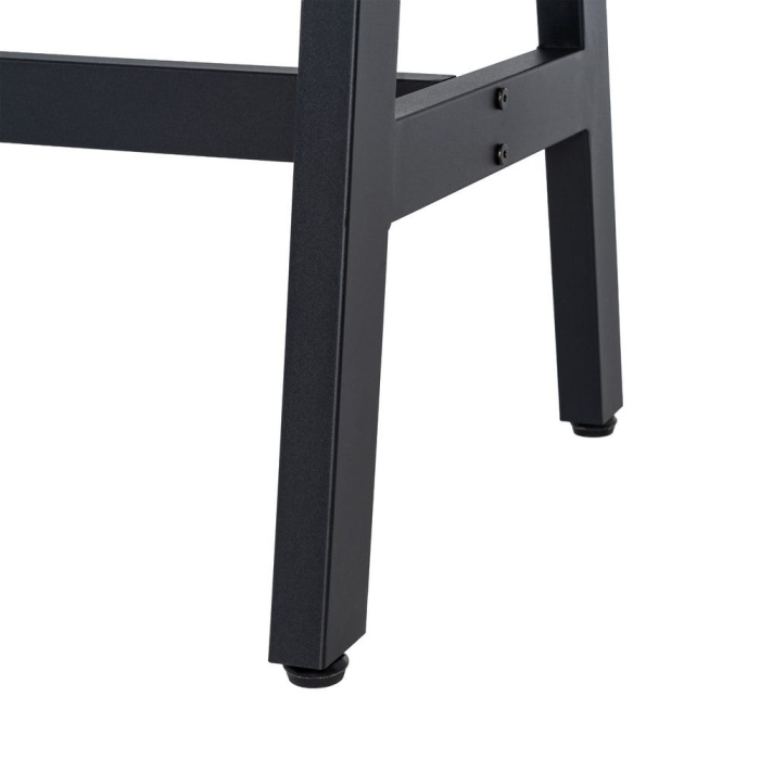 Masă consola din mdf crem cu structura metalica neagra 138x50x100 cm [7]