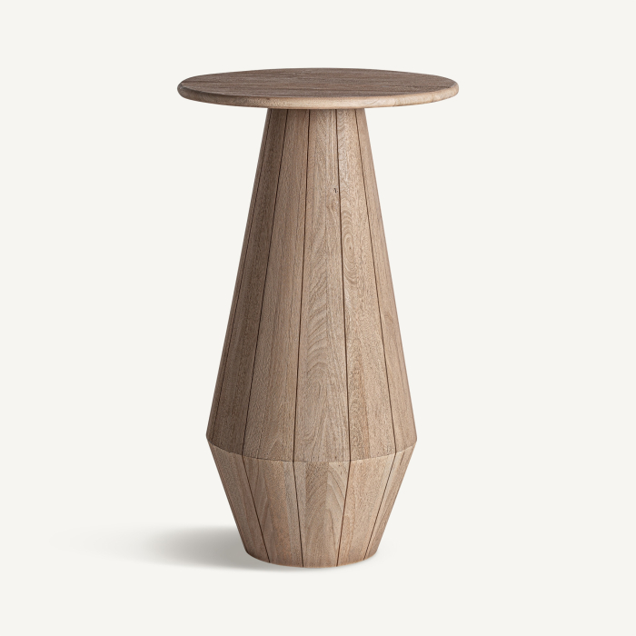 Masă de bar din lemn de mango cu design geometric și proporții verticale Jacquard [2]