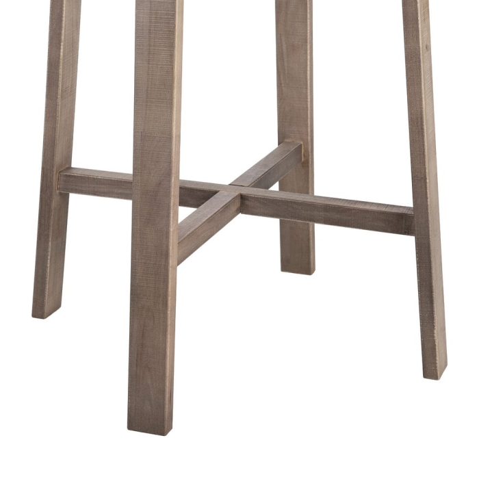 Masa de bar din lemn de pin maro deschis cu blat rotund [6]