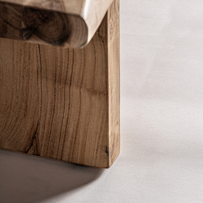 Masa cafea contemporana acacia maro deschis|Mese moderne naturale [4]