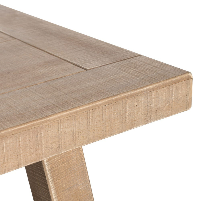 Masă de cafea din lemn de cauciuc natural stil clasic [6]