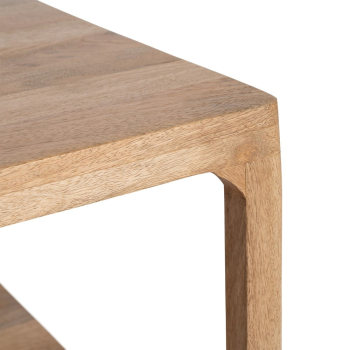 Masă de cafea din lemn de mango cu structură rectangulară natur [7]