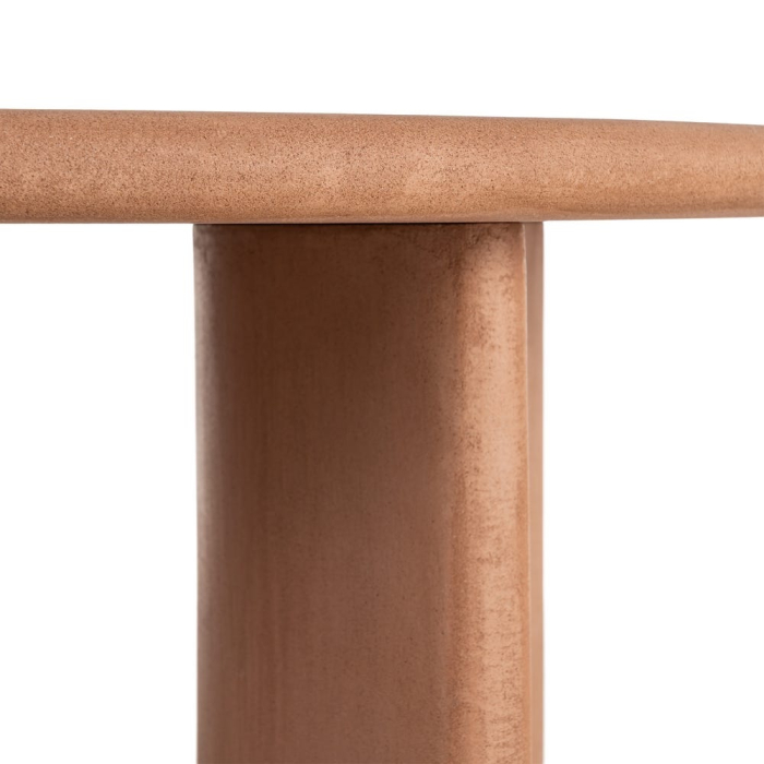 Masă de cafea rotundă cu finisaj microciment și volum sculptural [5]