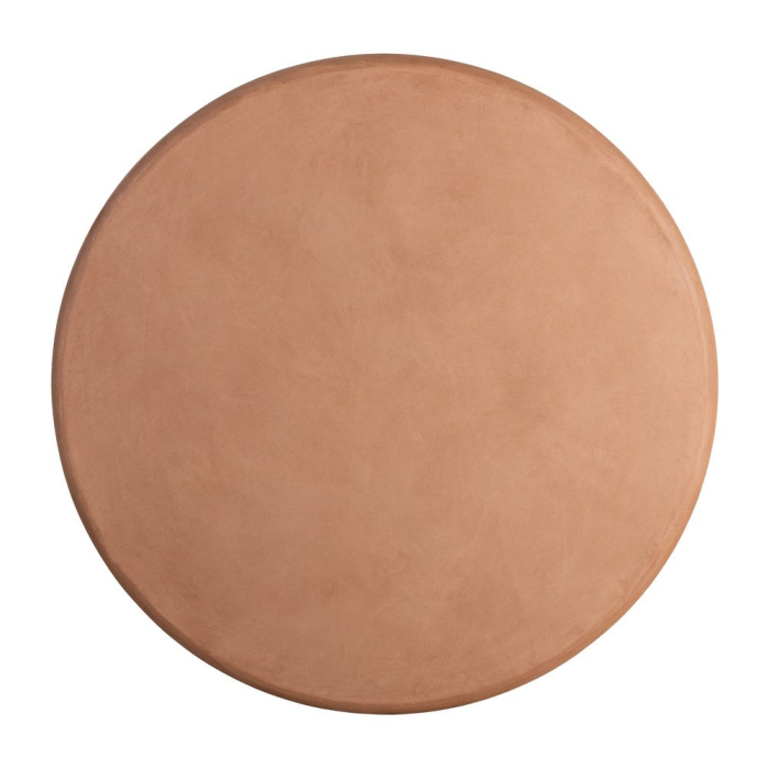 Masă de cafea rotundă cu finisaj microciment și bază curbată [8]