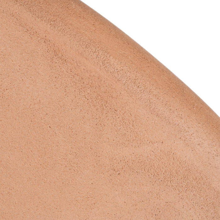 Masă de cafea rotundă cu finisaj microciment și bază curbată [7]