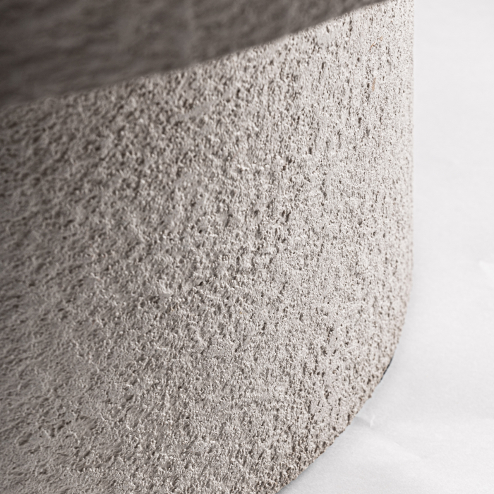 Masă de cafea rotundă din beton bej pentru exterior Banfe [4]