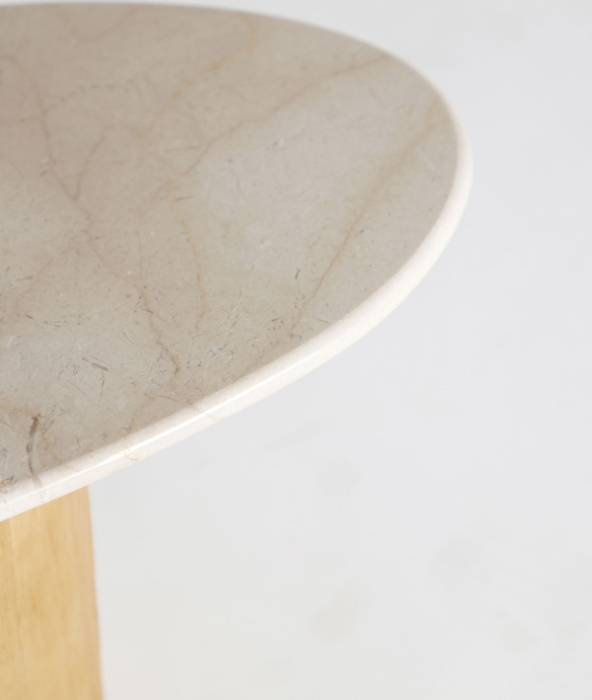 Masă cafea marmură bej lemn fag LORACH – titlu imagine principală [5]