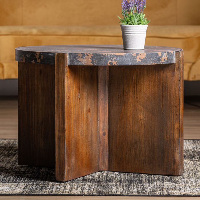 Masa cafea Coloniala rotunda | Mese living elegante [6]