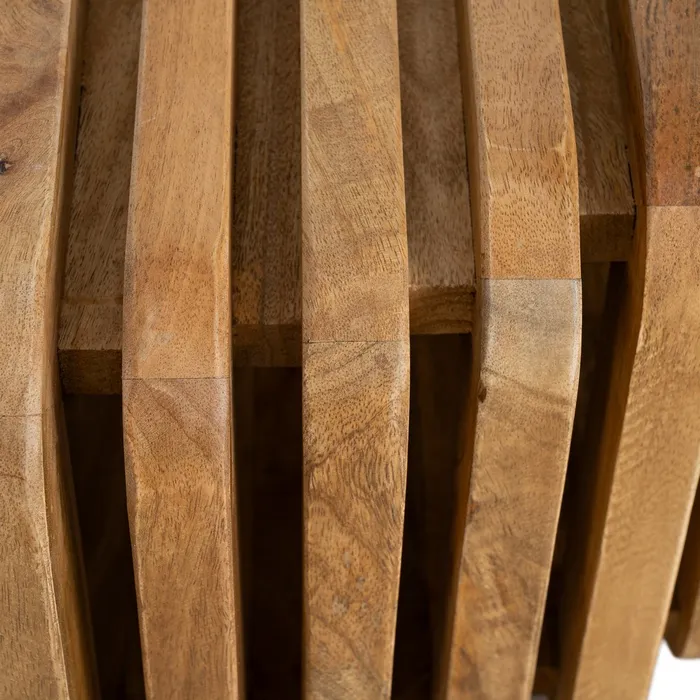 Masă cafea sculpturală lemn de mango [10]