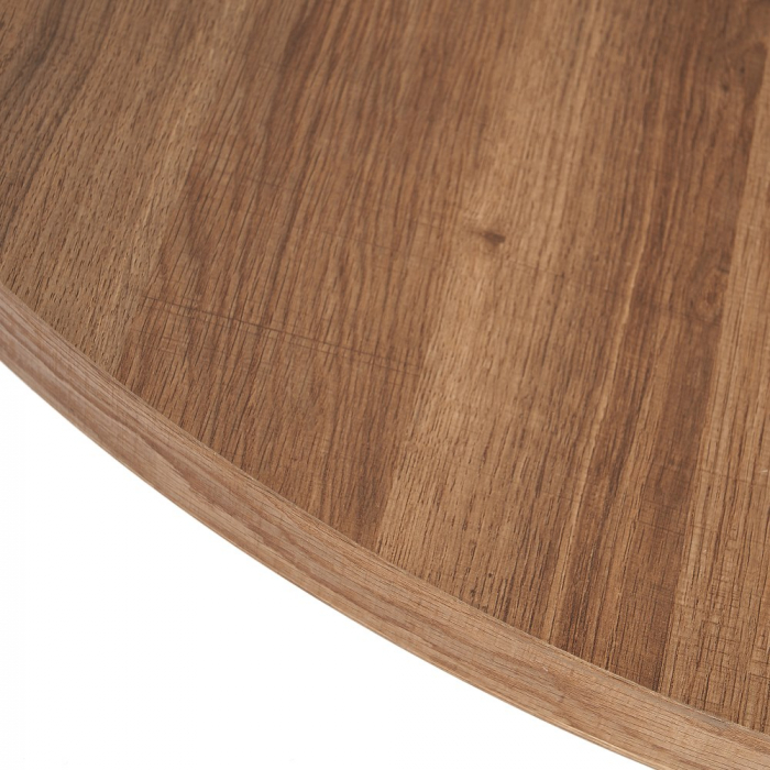 Masa Rotunda Dining CreativDeco - Lemn si Metal pentru Interioare Moderne [4]