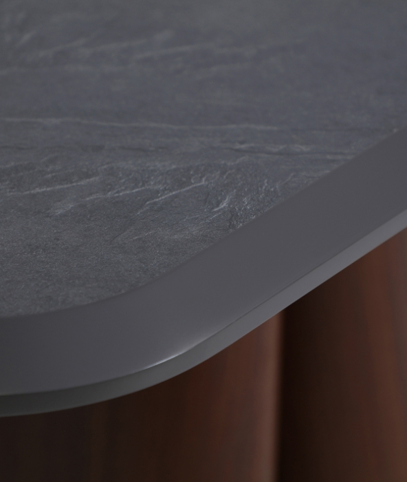 Masa de dining cu forme masive si finisaj elegant cu design contemporan Cava [3]