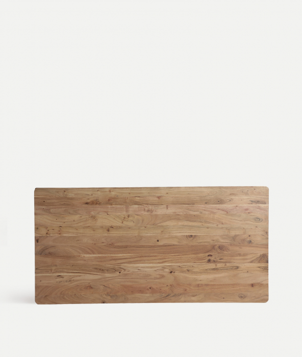 Masa de dining din lemn de acacia maro deschis Breil 180 x 76 cm [4]