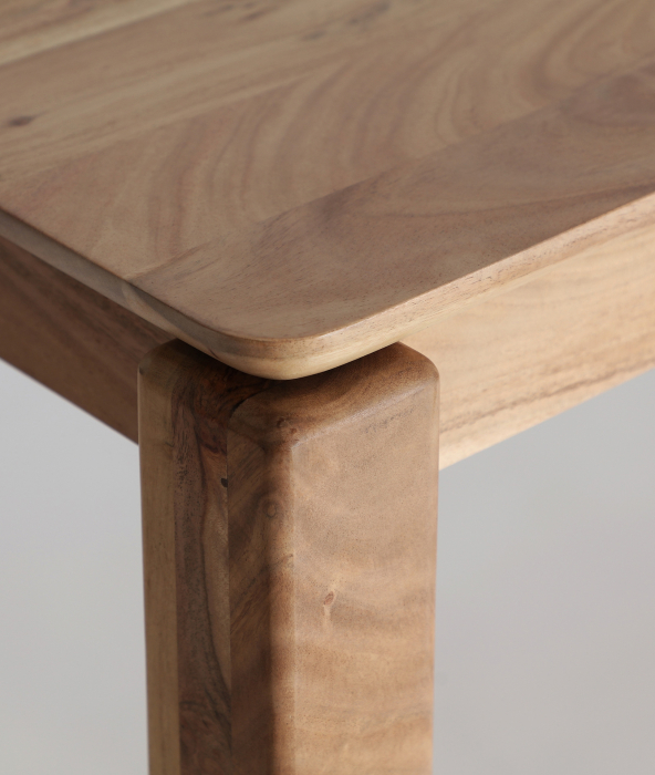 Masa de dining din lemn de acacia maro deschis Breil 180 x 76 cm [2]
