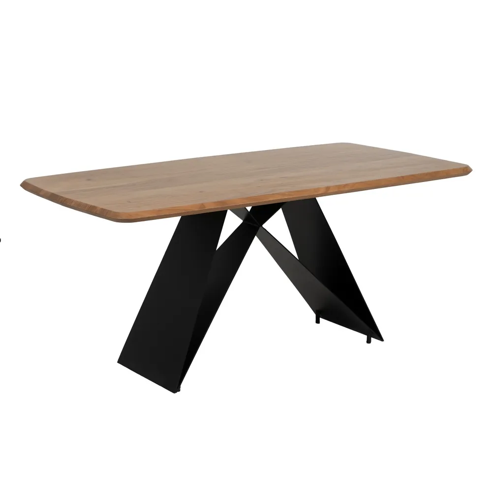 Masa dining lemn acacia fier|Mobilier dining robust [2]
